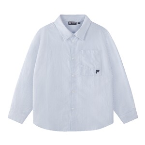 
FILA FUSION Fila trendy brand couple style woven long-sleeved shirt 2026 summer new pure cotton loose top