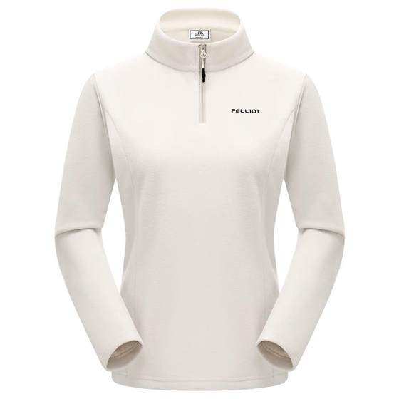 
Pelliot outdoor fleece jacket for women, jacket lining, polar fleece half-zip warm mountaineering long-sleeved bottoming shirt for men