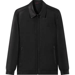 
[Goatskin] Seven Brand Clearance Men's Business Lapel Genuine Leather Leather Clothes Autumn Versatile Casual Black Leather Jacket