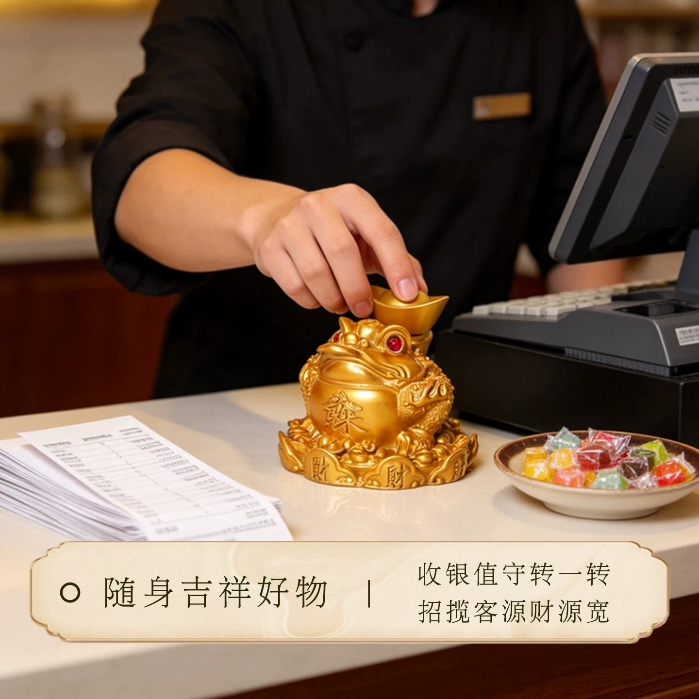 金蟾元宝转转摆件客厅玄关 麦玲玲 办公室开业乔迁 幸运吉品【含师傅祈福，发货周期7-15天】