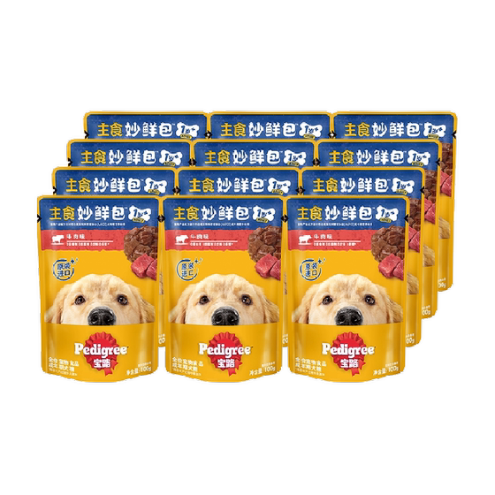 
Baolu Thailand imported full price adult dog staple food Miaoxian bag dog snacks wet food meal bag
