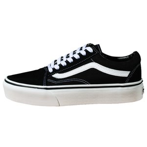 
VANS old skool thick sole high and low top classic black and white sponge cake canvas women's shoes VN0A3B3UY28