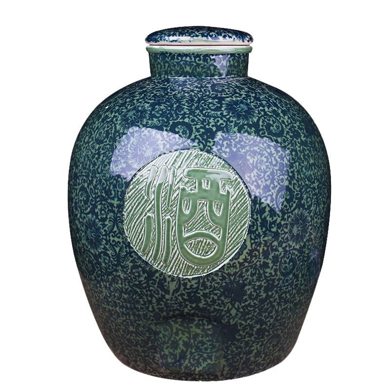 景德镇陶瓷家用酒坛青花瓷10斤酒壶高档20斤酒瓶子密封