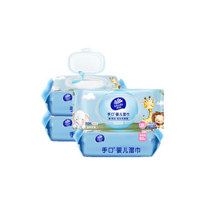 
Vinda ultrapure water baby wipes for hand and mouth special cleaning wet wipes household large pack family affordable pack 80 pumps