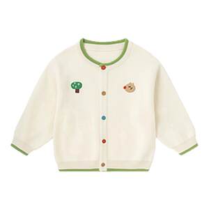 
Dudu baby cardigan sweater winter children's tops boys knitted sweaters pure cotton girls spring children's clothes
