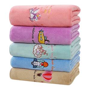 
Baby bath towel children's thick bathing in autumn and winter newborn baby soft absorbent towel quilt covered blanket