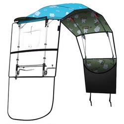 New type of electric vehicle awning retractable and foldable