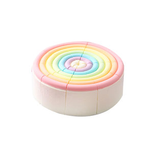 
Lanke 8-inch rainbow animal cream birthday cake mousse dessert cream afternoon tea break Shanghai group purchase