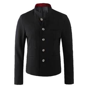 Hot blooded university Suzuki school uniform, same style Zhongshan suit, men's and young students slim fit small suit jacket