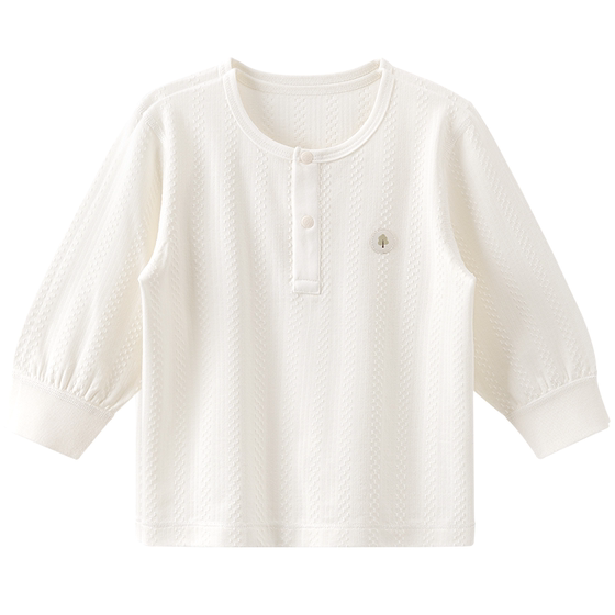 
[Yokosi] Men's and women's baby tops spring and autumn long-sleeved T-shirts baby children's home base elastic pajamas