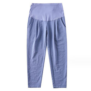 
Clearance for maternity women harem pants small straight pants spring and autumn wear casual cotton and linen leggings maternity women trousers autumn nine-point pants