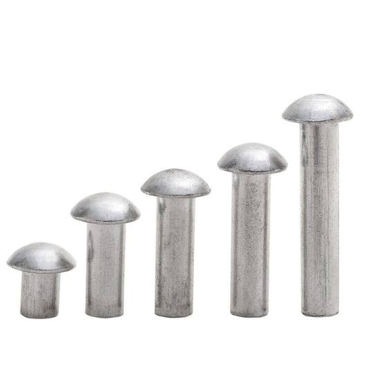 GB867 Semi-Round Head Aluminum Rivets - Round Cap Percussion Rivets M3 ...