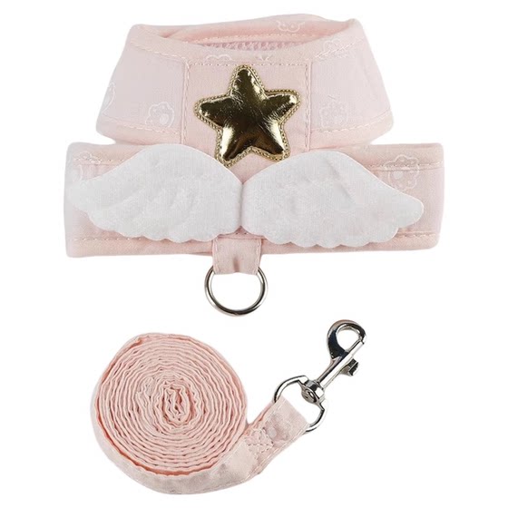 Kitten angel wings cat leash vest type traction belt dog out to traction prevent breaking away pet supplies
