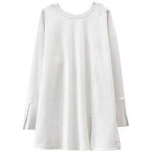 
Shirt sleeve maternity T-shirt 2026 spring new versatile top long-sleeved loose sweatshirt pure cotton white base