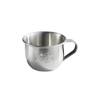 
Children's water cup 316L stainless steel open cup baby home learning drinking cup infant milk cup drinking water small cup
