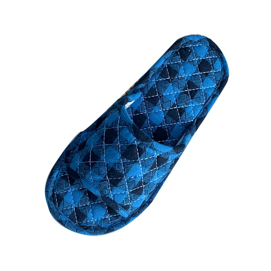 
Grid cotton fabric super soft floor indoor silent soft sole machine washing fashion home plus large size cloth sole slipper factory