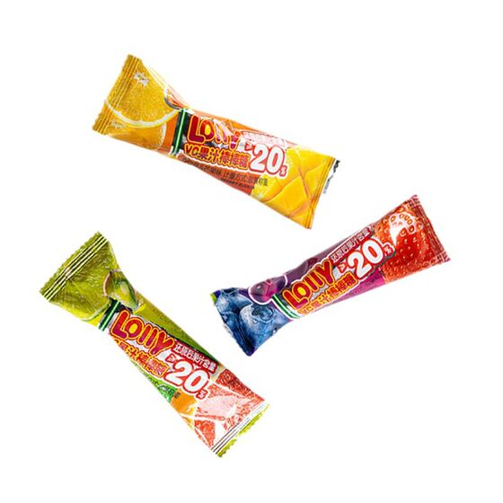 Double juice lollipop Internet celebrity popular VC strawberry candy rewards students and children snacks hard candy wholesale food