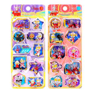 
Ultraman Zero 3D three-dimensional crystal quicksand with water shake stickers for children and boys baby reward water stickers