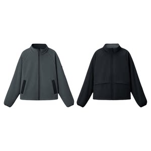 
Women's autumn new fermented jacket with double-sided velvet jacket under banana, fleece jacket with soft shell windproof jacket