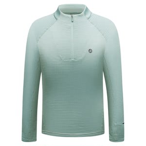 Bimax 25 autumn and winter running Rubik's Cube warm long-sleeved V4 half-zip plus velvet outdoor base layer stand-up collar sports top