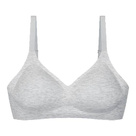 
[Jelly Soft Support] 68 Seamless Secondary Breast Reduction Underwear Women's Autumn Wireless Jelly Strip Push-Up Bra