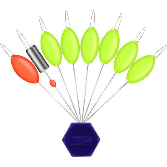 
Sanxin Qixing Float 7+2 Olive Streamlined Little Fatty Slim Float Traditional Valley Wheat Fishing Grass Hole Crane Carp