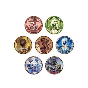 [Original God Official] The Rainbow Invitational Series Rotating Metal Badge Genshin
