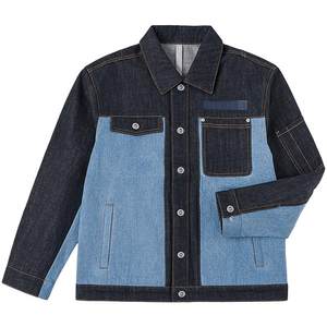 
Lee  Saucony co-branded shopping mall same 25 winter new loose version of Navy Blue Men's denim jacket jacket