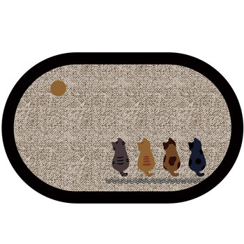 Bathroom absorbent floor mats, bathroom door anti-slip mats