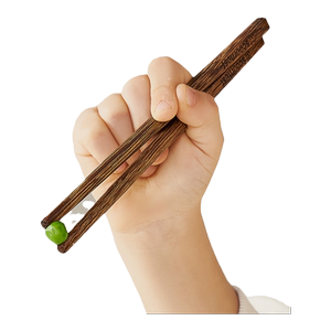 Children's chopsticks Household high -end antibacterial chicken wings solid wood over 3 years old babies training chopsticks for elementary school students
