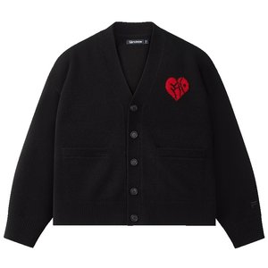 
FILA FUSION Fashion Brand Couple Knitted Jacket 2025 Autumn New Casual V-neck Cardigan Sweater