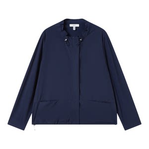 
FINITY Fenidi windbreaker 2026 spring new style simple temperament navy blue commuter versatile jacket tops for women
