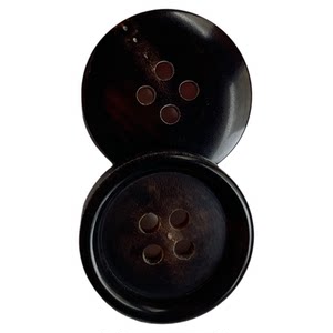 
Round edge horn button DIY suit men's and women's tops woolen coat jacket trousers button fabric versatile clothing