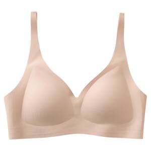 
Comfortable and don't want to take it off! French triangular fixed cup summer thin girl's underwear big breasts show a small bra