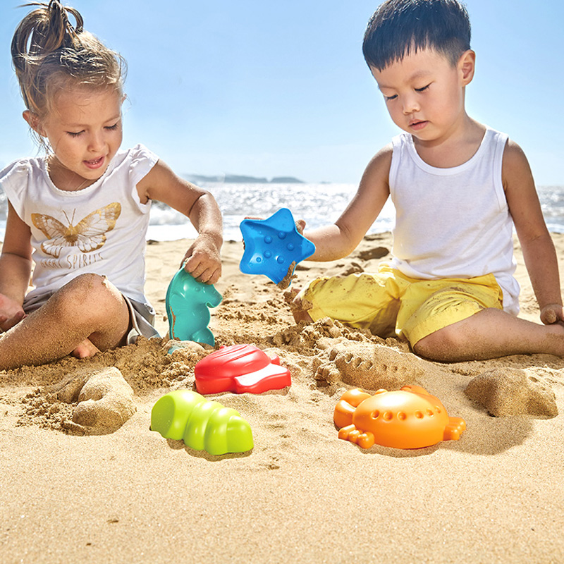 Hape 海滨动物模型沙滩玩具套装
