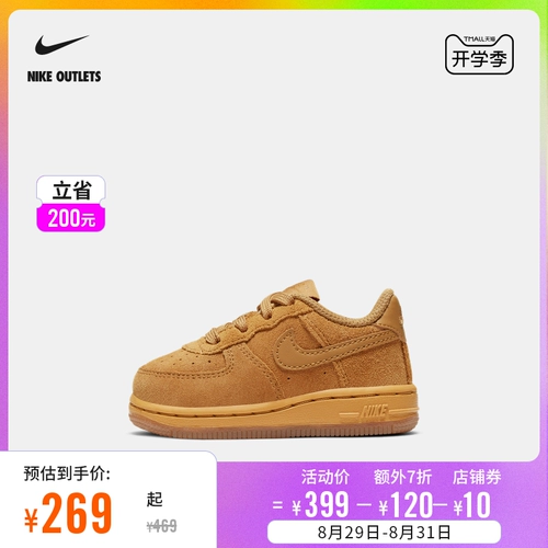 Nike Office Outlets Nike Force 1 LV8 3 (TD) Детские спортивные обувь BQ5487