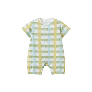 
papa summer bamboo cotton gauze crawling clothes breathable light short-sleeved baby summer clothes crawling mother and baby jumpsuit