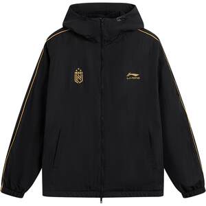 
Li Ning Jacket Men's Spring and Autumn Woven Cardigan Top Loose Casual Hooded Water-Repellent Windproof Sportswear Jacket