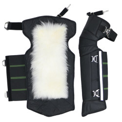 Electric motorcycle warm knee pads and leg pads to prevent cold and thickening