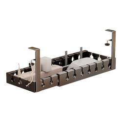 Under-desk multifunctional cable manager without punching holes