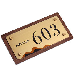 Stainless steel plate acrylic base plate household house number