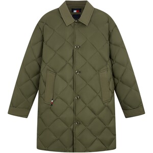 
Tommy26 new spring and summer men's casual commuter diamond quilted 90 velvet lapel mid-length down jacket