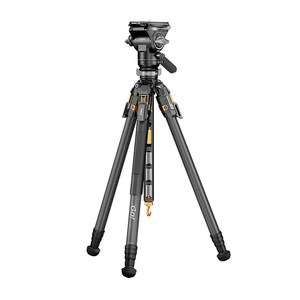 
[One-click lifting] Coman T1 carbon fiber camera tripod quick-release panoramic hydraulic damping head SLR mirrorless travel portable Coman tripod professional photography and video shooting bracket