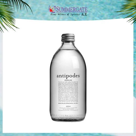 Antipodes寰彼极充气天然矿泉水500ml*6瓶｜新西兰进口高端气泡水