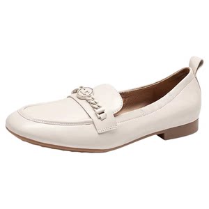 
KISSCAT spring loafers women's flat commuter driving shoes genuine leather bean shoes women's shoes