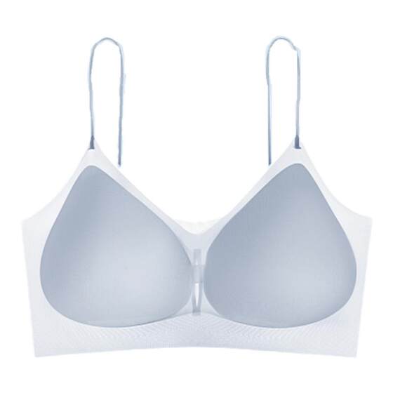 Herbal primary underwear for women with thin shoulder straps without marks in summer thin style, large breasts, small breasts, cool and non-steel bra