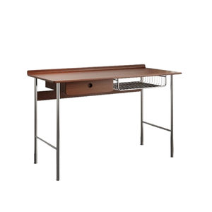 
Second-hand solid wood desk, retro, small apartment, home study workbench, simple Japanese computer desk, office study desk