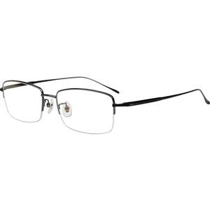 Pasberg glasses frame men's half -frame pure titanium glasses rack ultra -light trivial myopia glasses with glasses finished optics