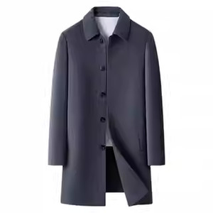 
Woolen coat men's medium-length lapel business casual middle-aged men's 2026 new winter double-sided velvet coat
