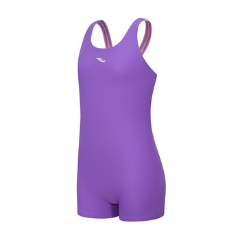 
Haosha children one-piece flat horn girls racing swimsuit hosa girls training quick-drying Leica drag-reducing swimsuit